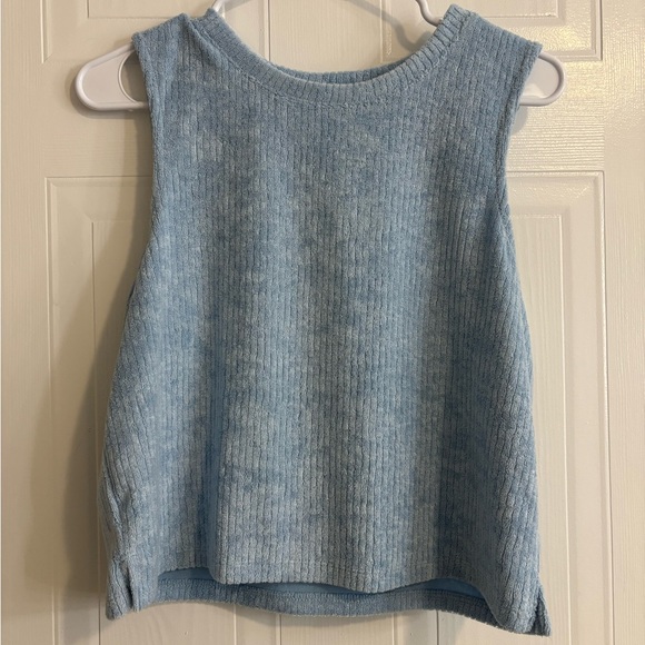 Z Supply Tops - Z Supply Light Blue Ribbed Tank Top